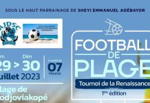 Foot de Plage| Le tournoi de la Renaissance démarre ce samedi à Lomé