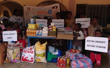 Togo| La JFRD et Kévin Denkey font parler leurs cœurs en faveur des enfants démunis