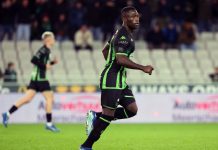 Cercle Bruges| Triste nouvelle pour le buteur togolais Kevin Denkey