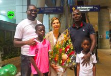 Togo| Visite de travail de la Suisse Madeleine Danyest au complexe sport-études Le Romario