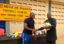 D2-Togo| Un don précieux de Djene Dakonam aux joueurs de Foadan FC