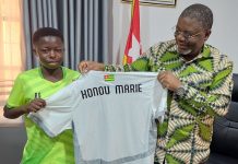 Football| Entre gratitude et ambition, KONOU Marie chez son parrain Pierre Lamadokou