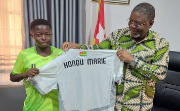 Football| Entre gratitude et ambition, KONOU Marie chez son parrain Pierre Lamadokou