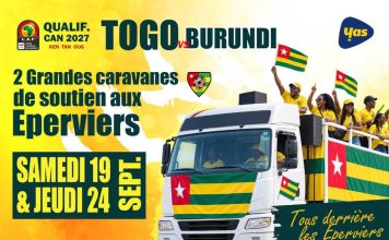 Éperviers : Lomé se met aux couleurs du match Togo–Burundi